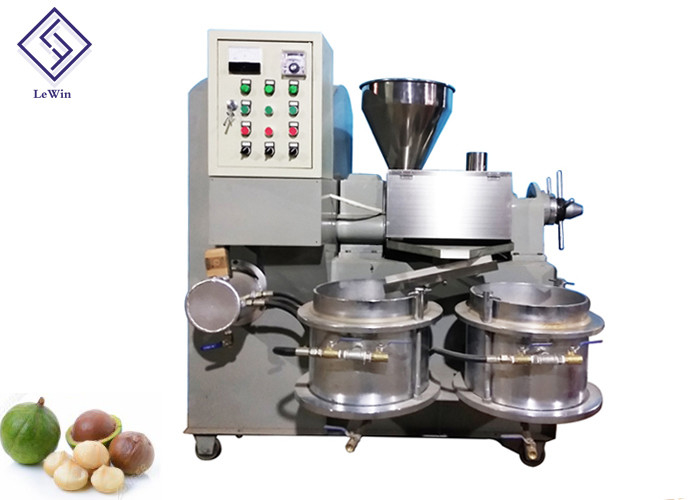 เครื่องกดน้ำมันแบบเกลียว 6YL - 70 สำหรับการทำดอกทานตะวันร้อนพร้อมตัวกรอง