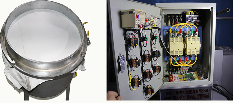 เครื่องกดน้ำมันแบบเกลียว 6YL - 70 สำหรับการทำดอกทานตะวันร้อนพร้อมตัวกรอง